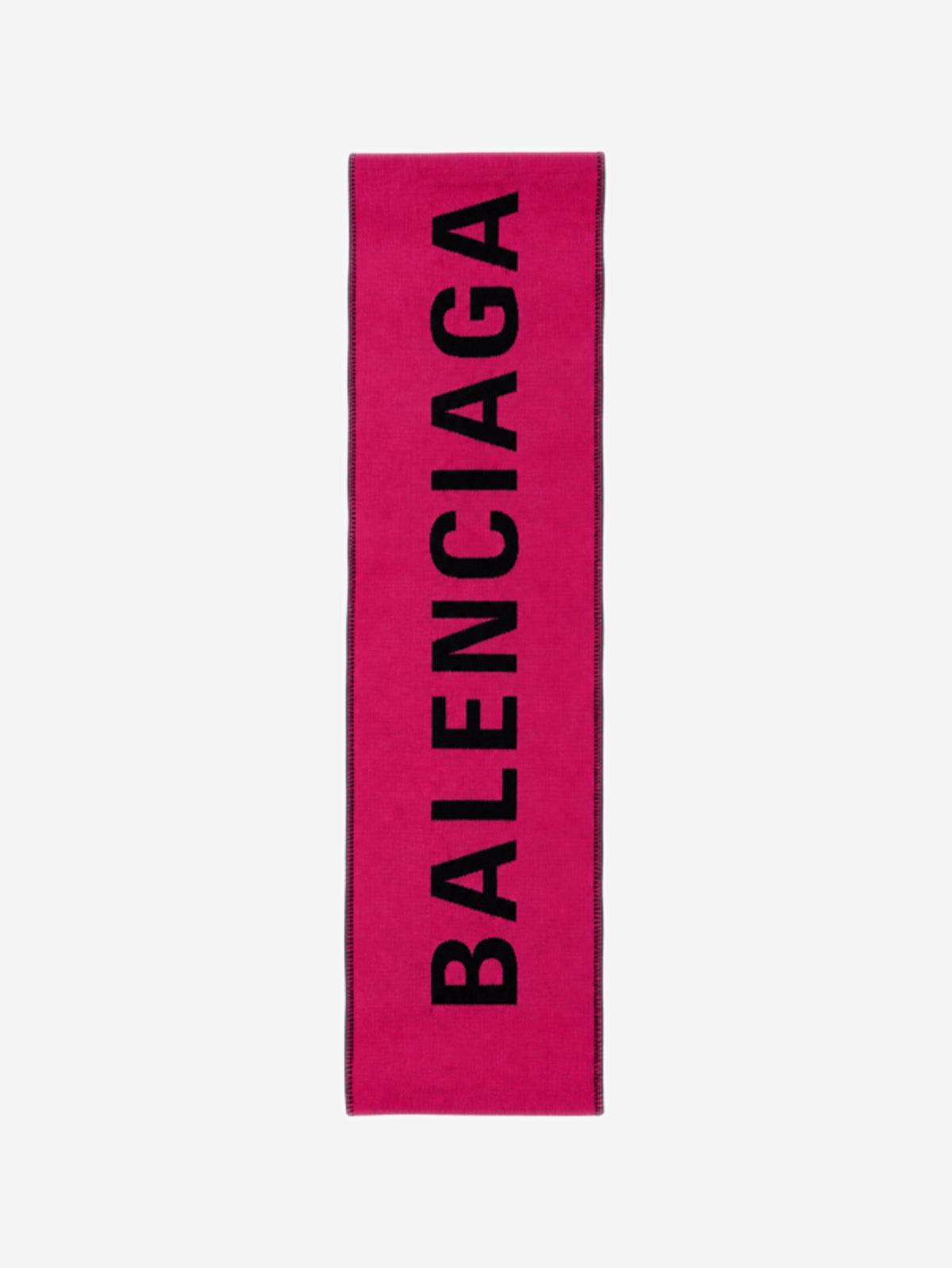 Pink logo wool scarf Scarves Balenciaga 