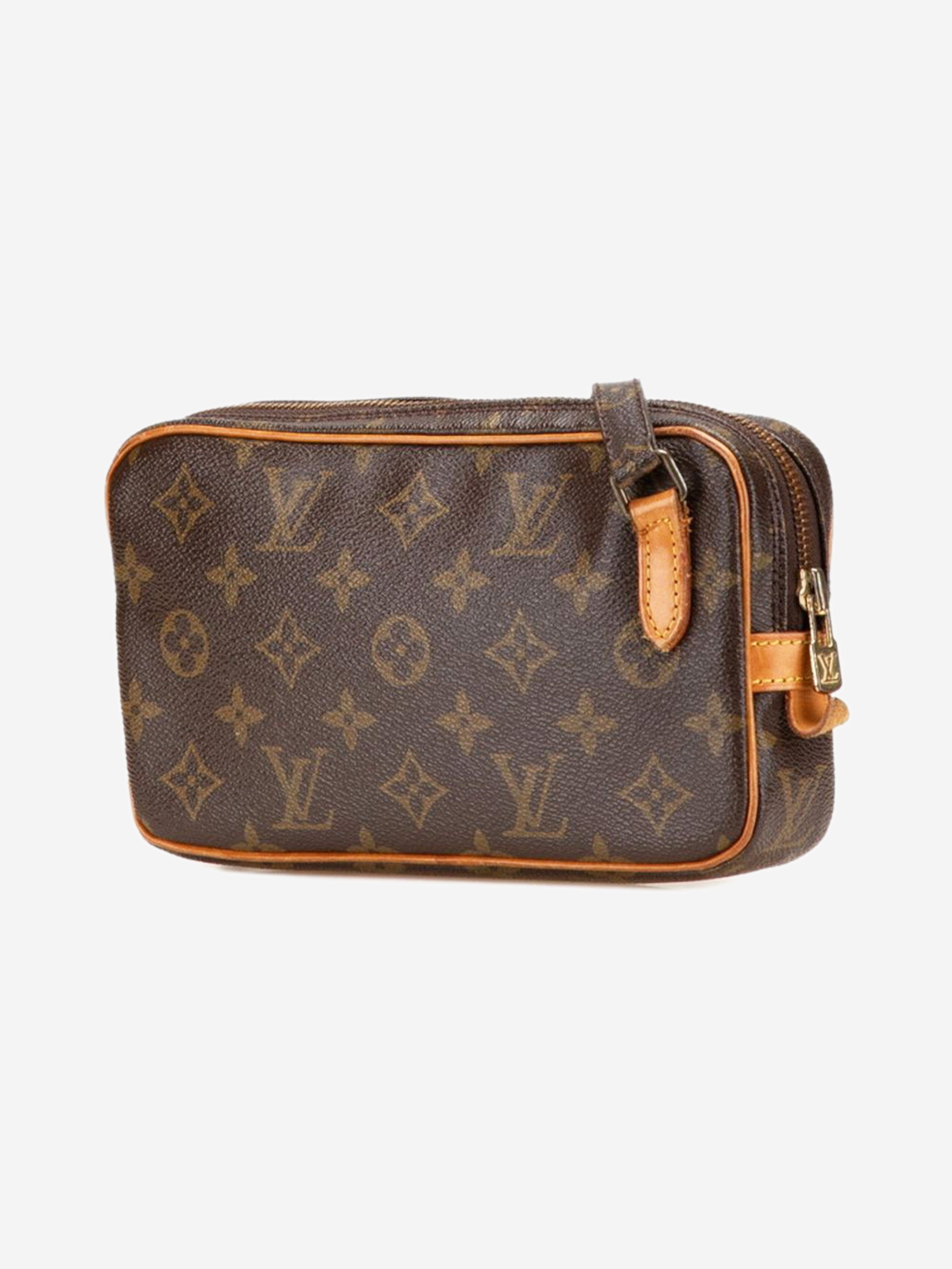 Brown vintage 1988 Monogram Pochette Marly Bandouliere bag Cross-body Bags Louis Vuitton 