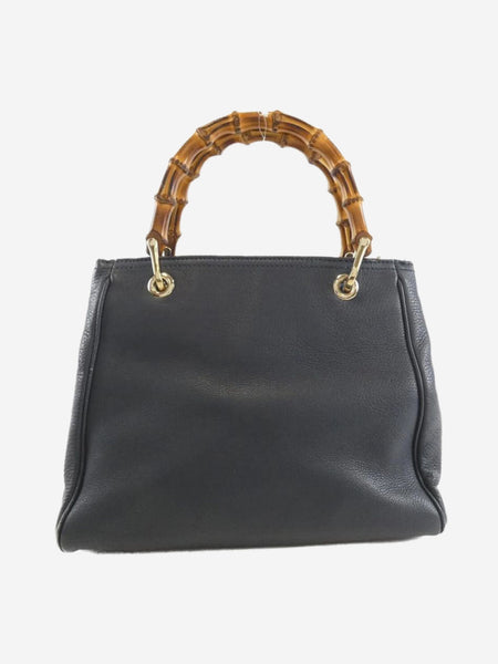 Navy Bamboo top handle bag alternate image