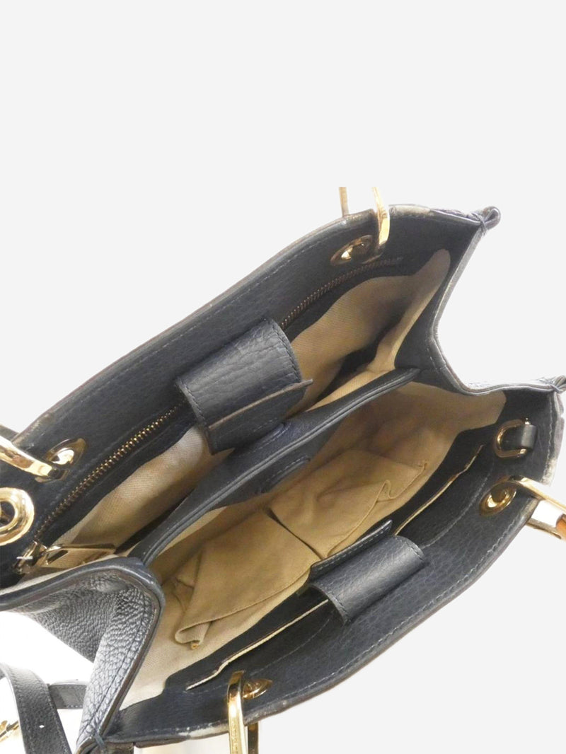 Navy Bamboo top handle bag Top Handle Bags Gucci 