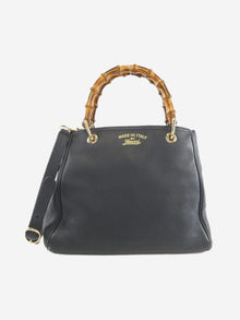 Navy Bamboo top handle bag Top Handle Bags Gucci 