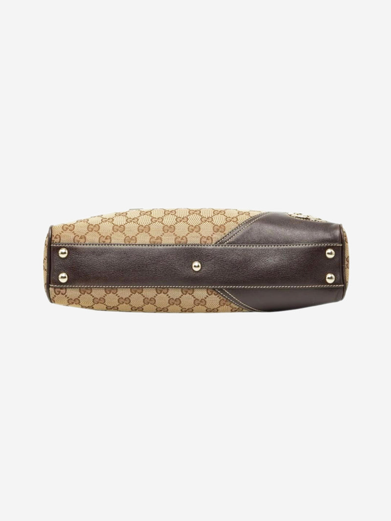 Brown GG canvas top handle bag Top Handle Bags Gucci 
