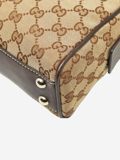 Brown GG canvas top handle bag Top Handle Bags Gucci 