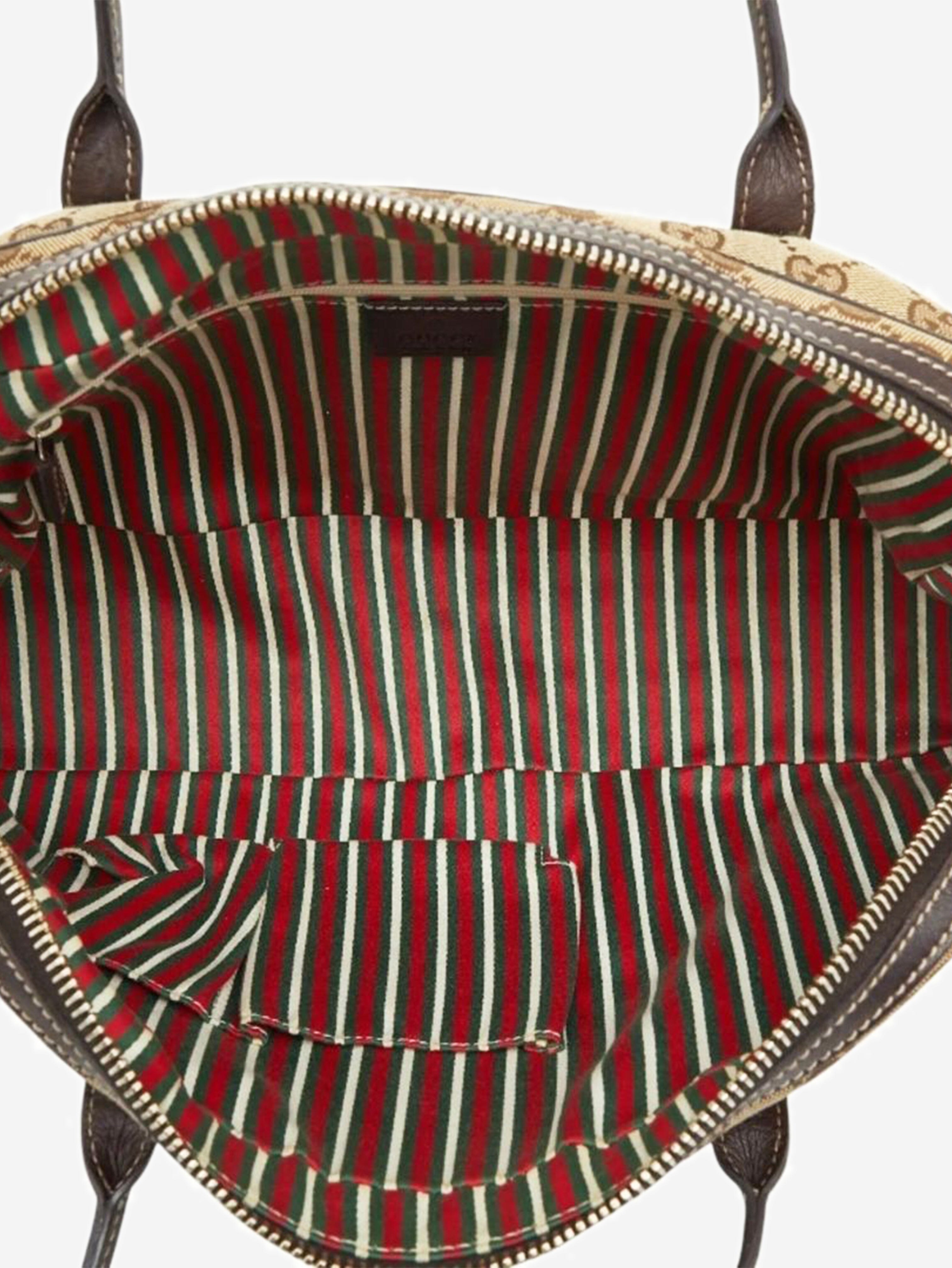 Brown GG canvas top handle bag Top Handle Bags Gucci 