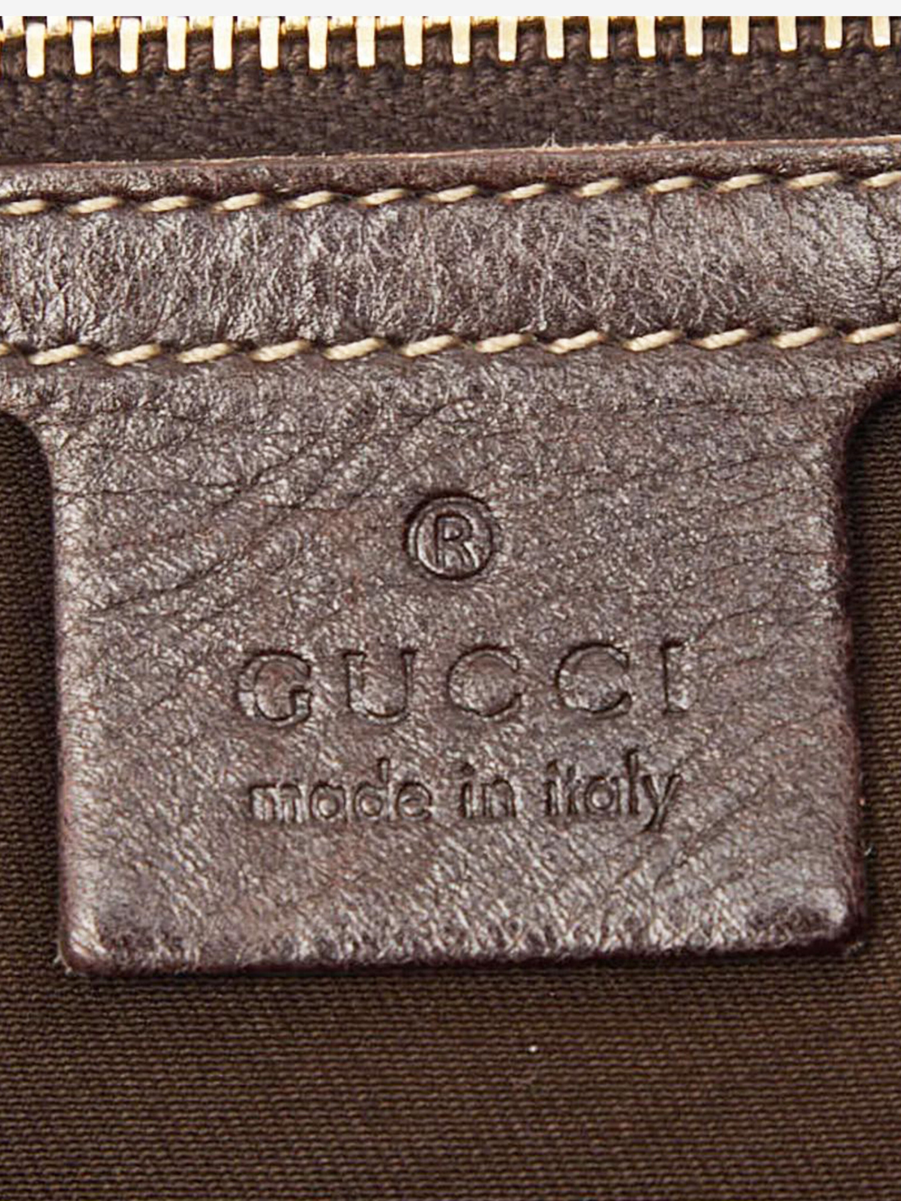 Dark brown GG New Brit Sherry Line shoulder bag Shoulder bags Gucci 