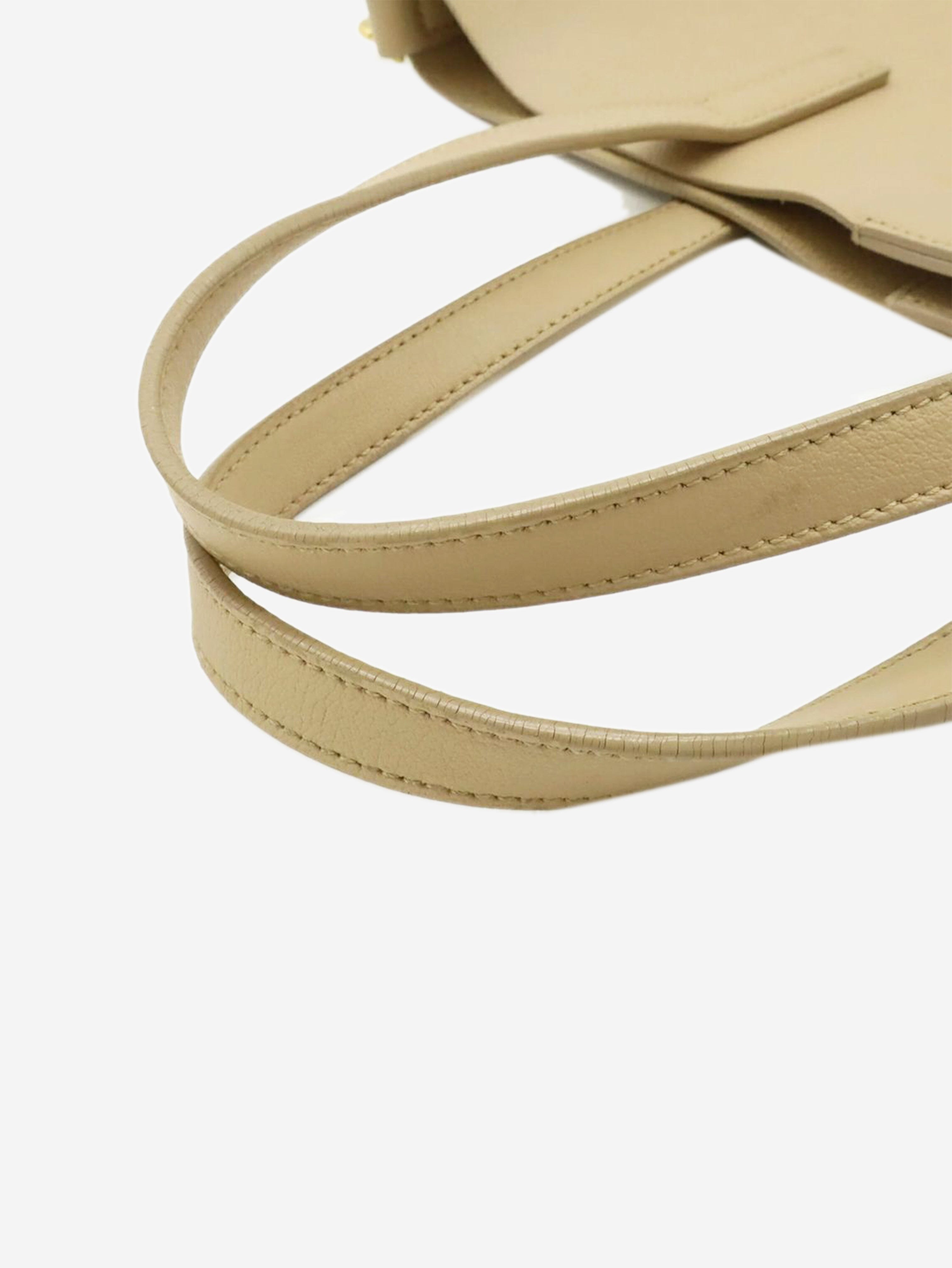 Neutral Toy Shopping leather tote bag Tote Bags Saint Laurent 