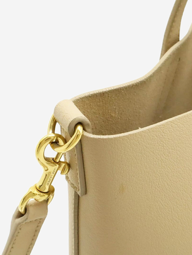 Neutral Toy Shopping leather tote bag Tote Bags Saint Laurent 