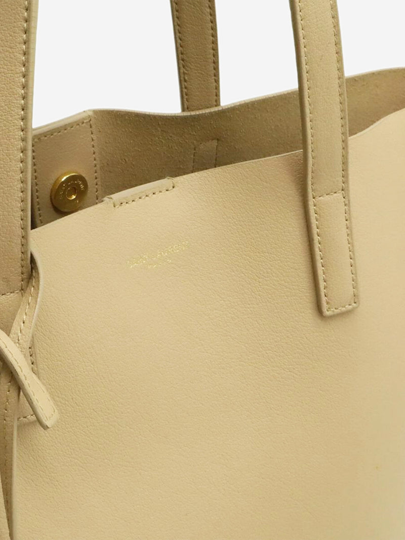 Neutral Toy Shopping leather tote bag Tote Bags Saint Laurent 
