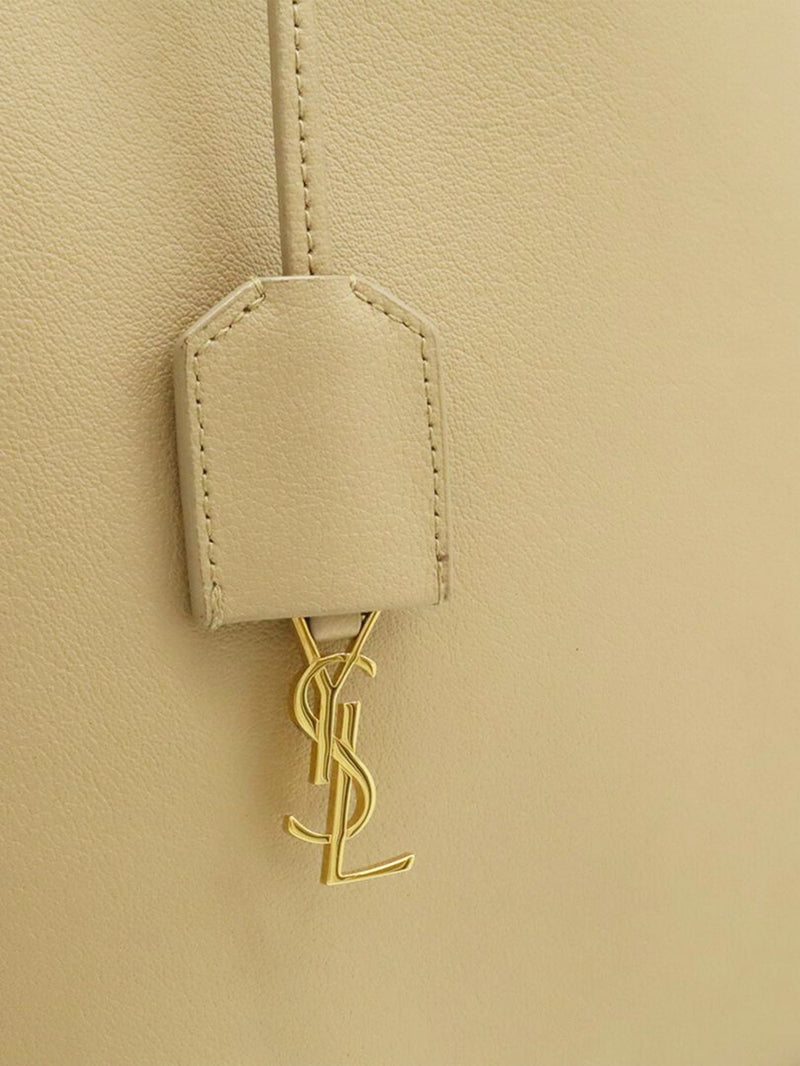 Neutral Toy Shopping leather tote bag Tote Bags Saint Laurent 