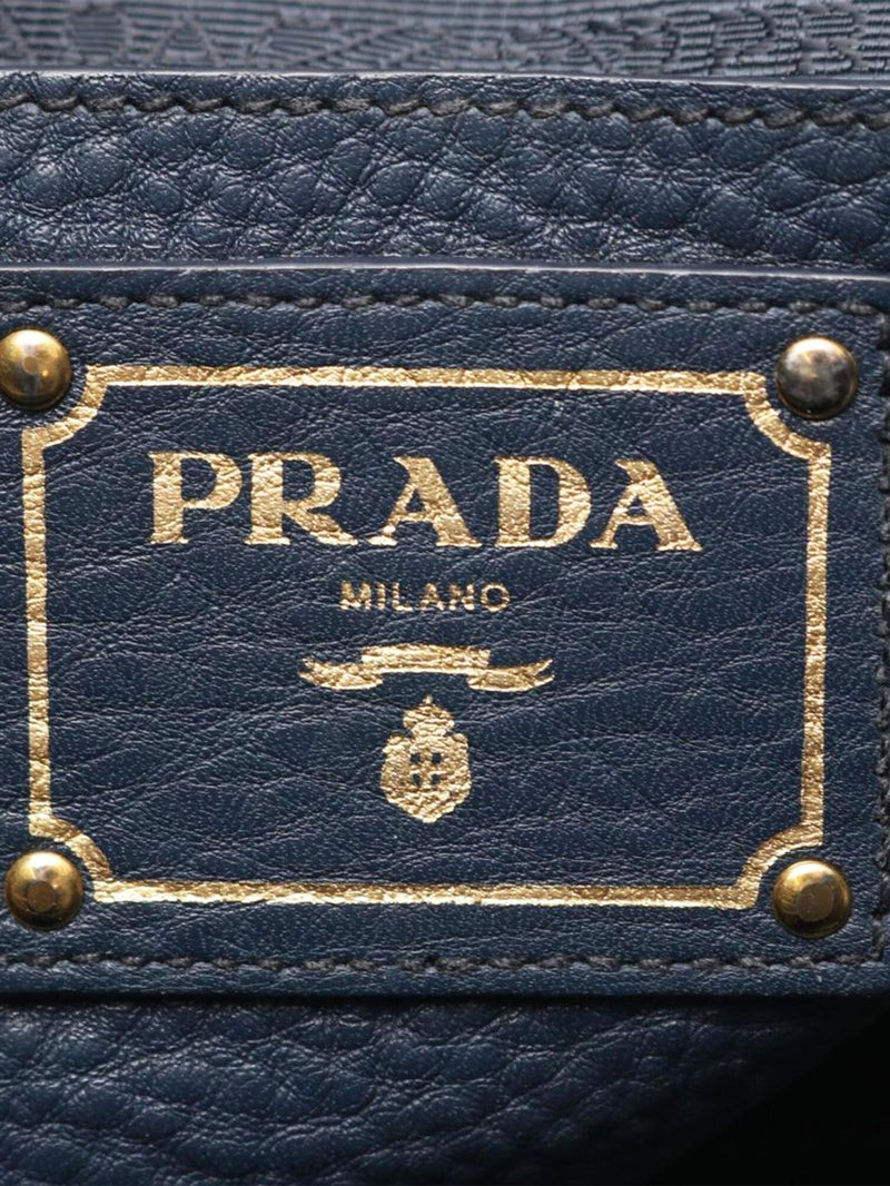 Navy leather tote bag Tote Bags Prada 
