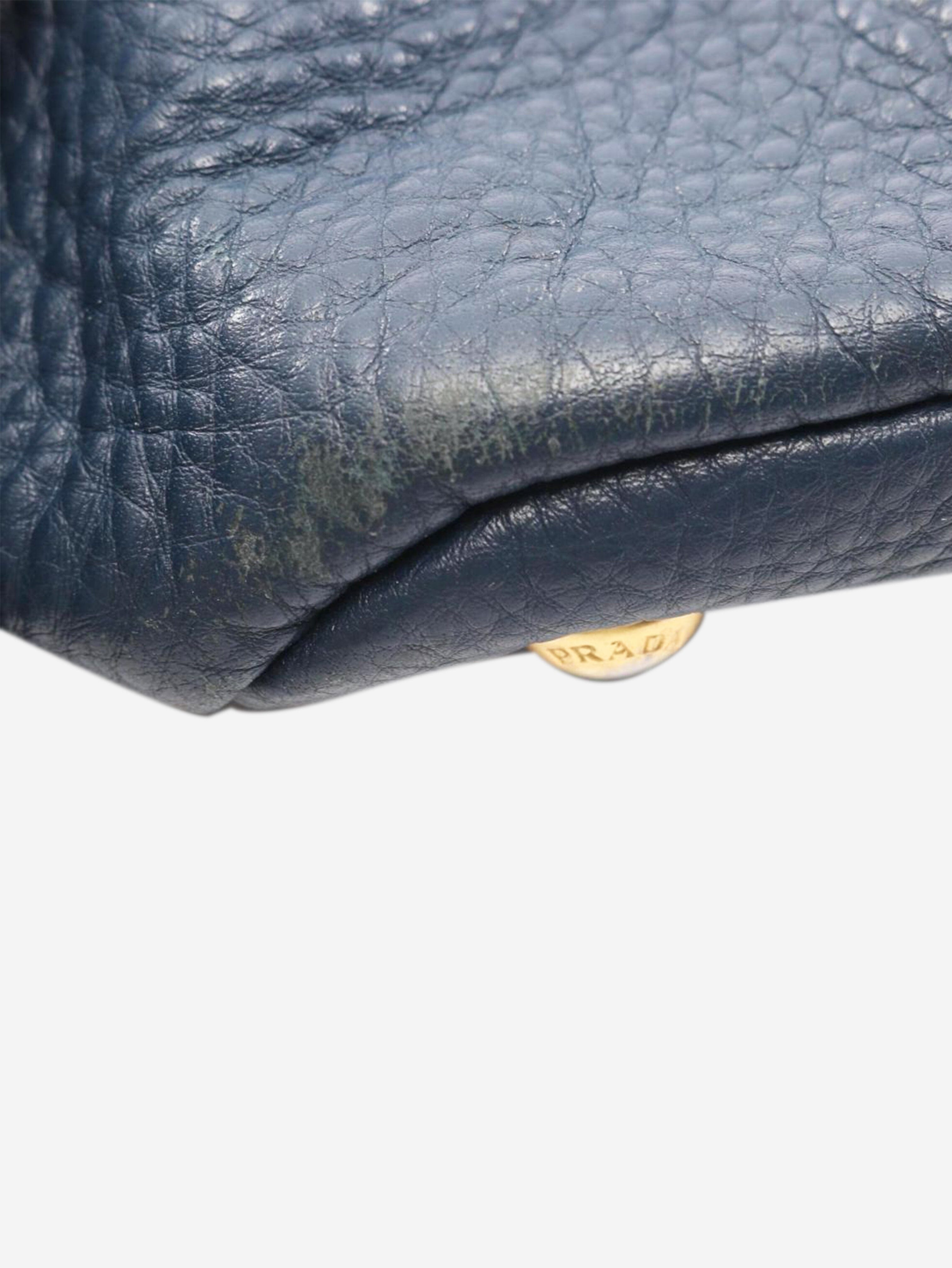 Navy leather tote bag Tote Bags Prada 