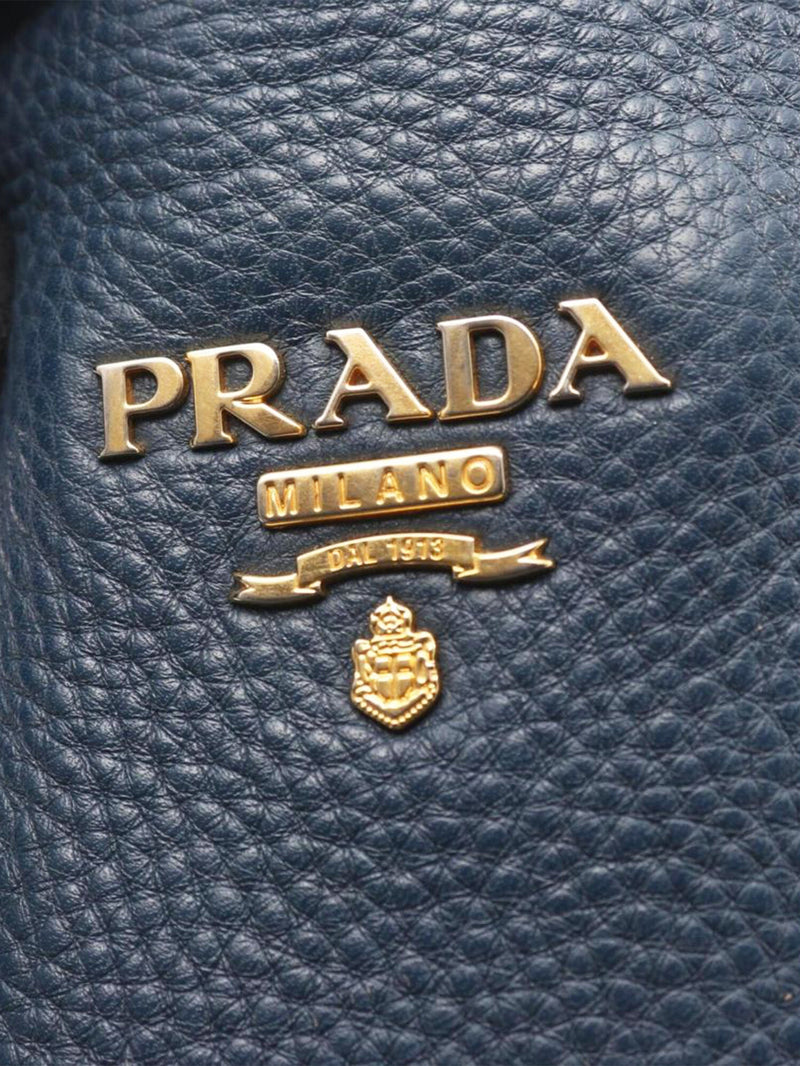 Navy leather tote bag Tote Bags Prada 