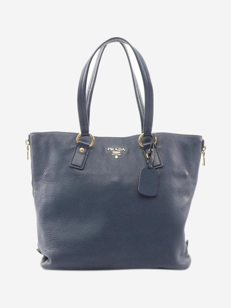 Navy leather tote bag Tote Bags Prada 