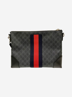 Black GG Supreme canvas shoulder bag Shoulder bags Gucci 
