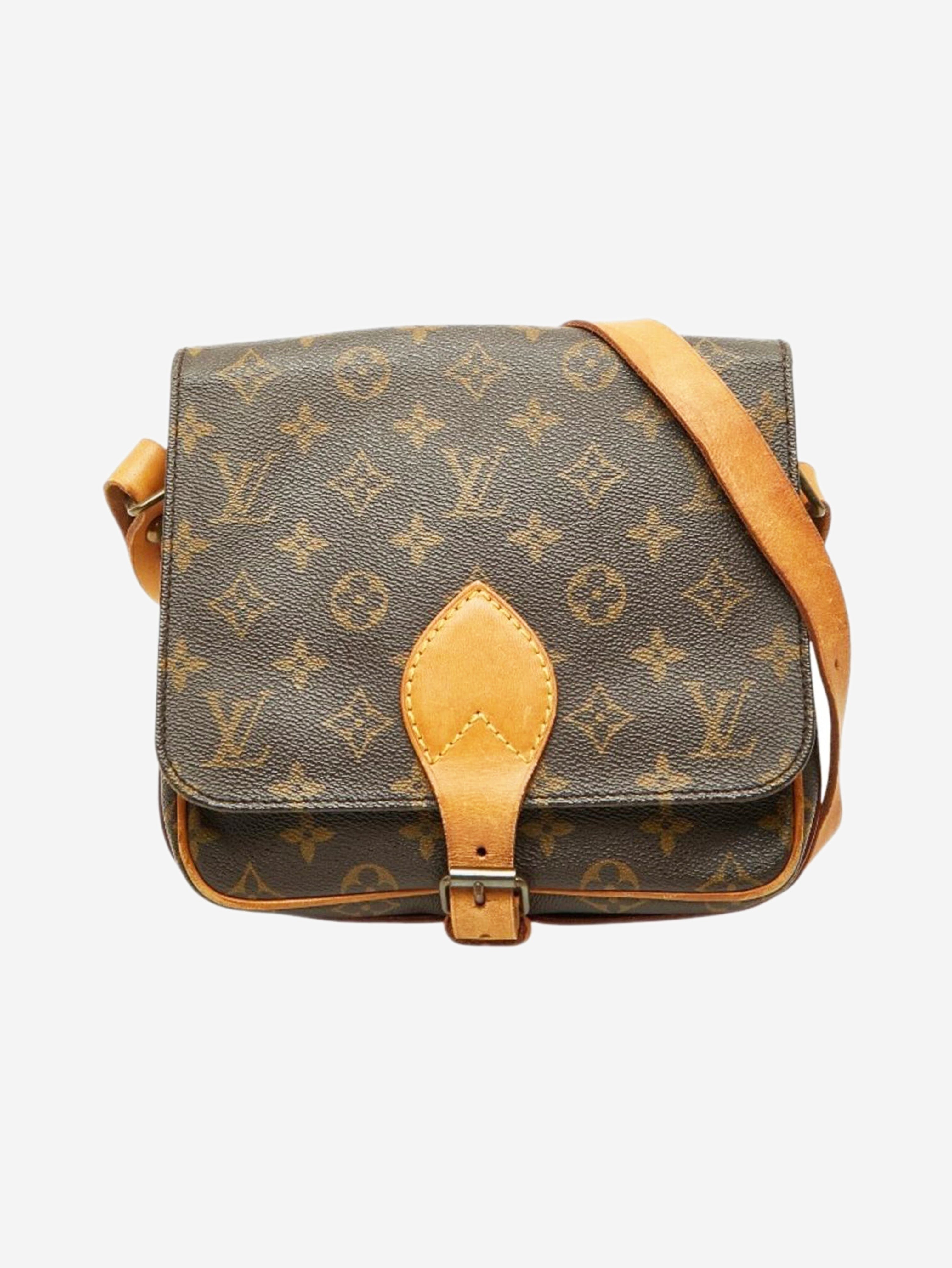 Brown vintage 1991 Monogram Cartouchiere MM bag Shoulder bags Louis Vuitton 
