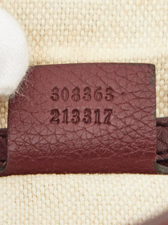 Burgundy Interlocking G Soho Working tote bag Tote Bags Gucci 