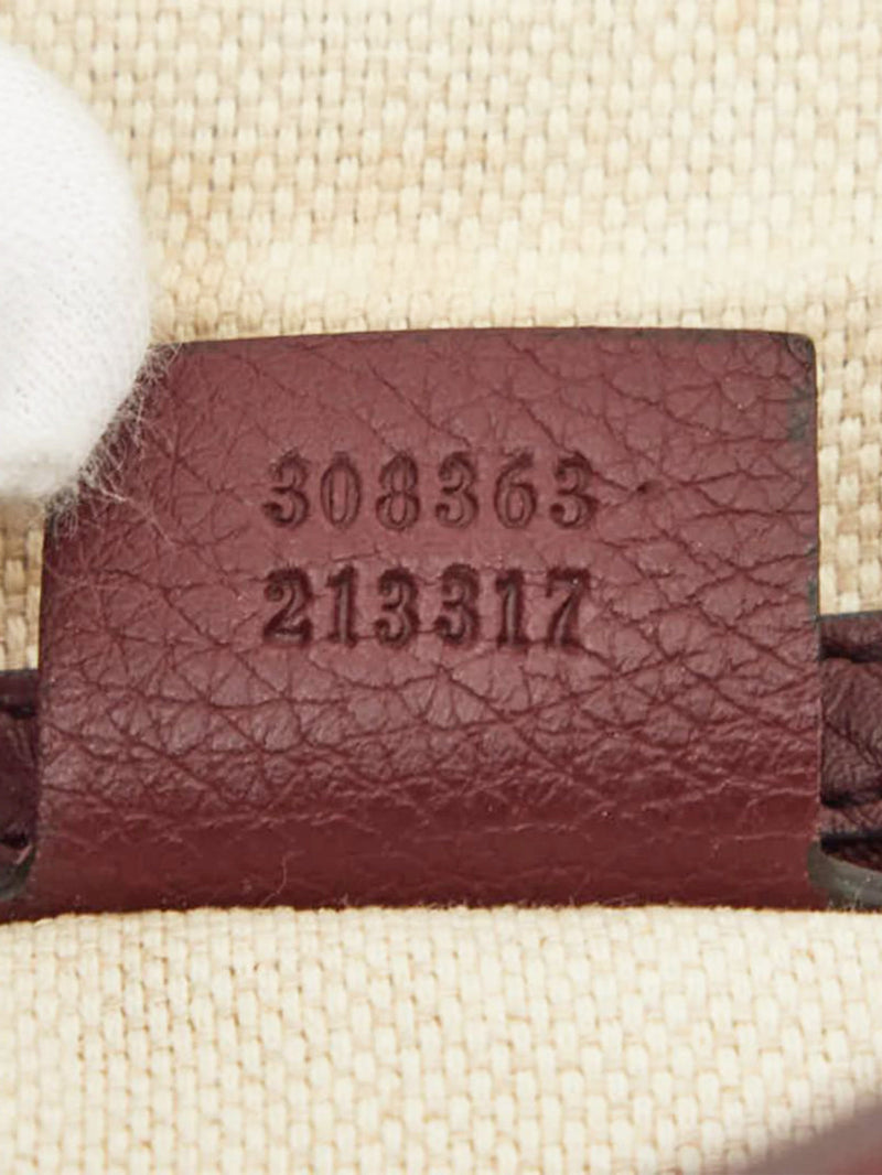 Burgundy Interlocking G Soho Working tote bag Tote Bags Gucci 