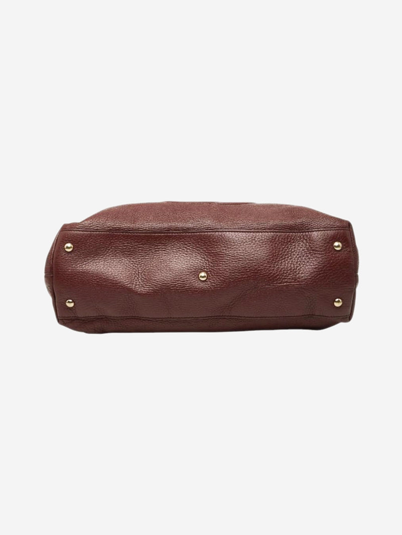 Burgundy Interlocking G Soho Working tote bag Tote Bags Gucci 