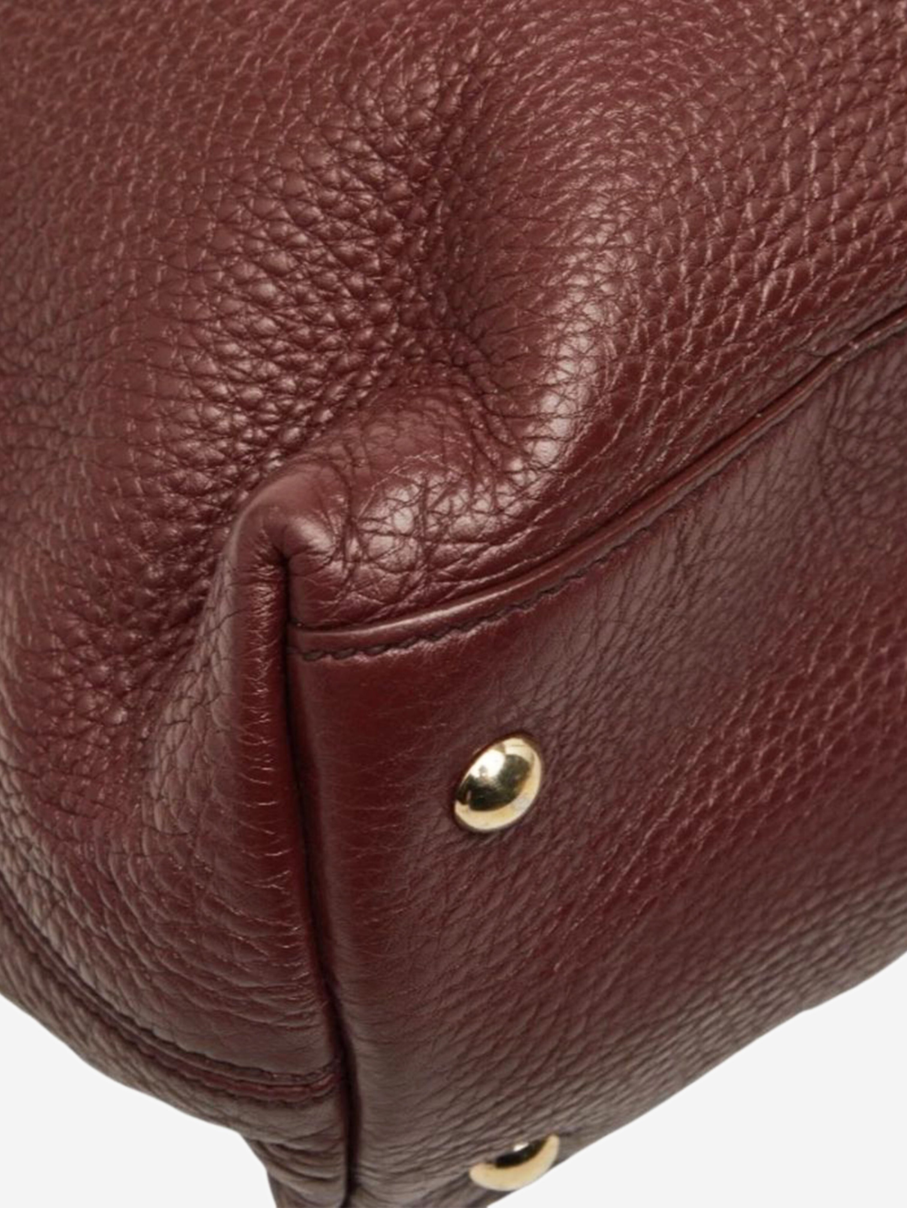 Burgundy Interlocking G Soho Working tote bag Tote Bags Gucci 