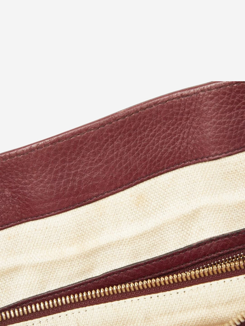 Burgundy Interlocking G Soho Working tote bag Tote Bags Gucci 