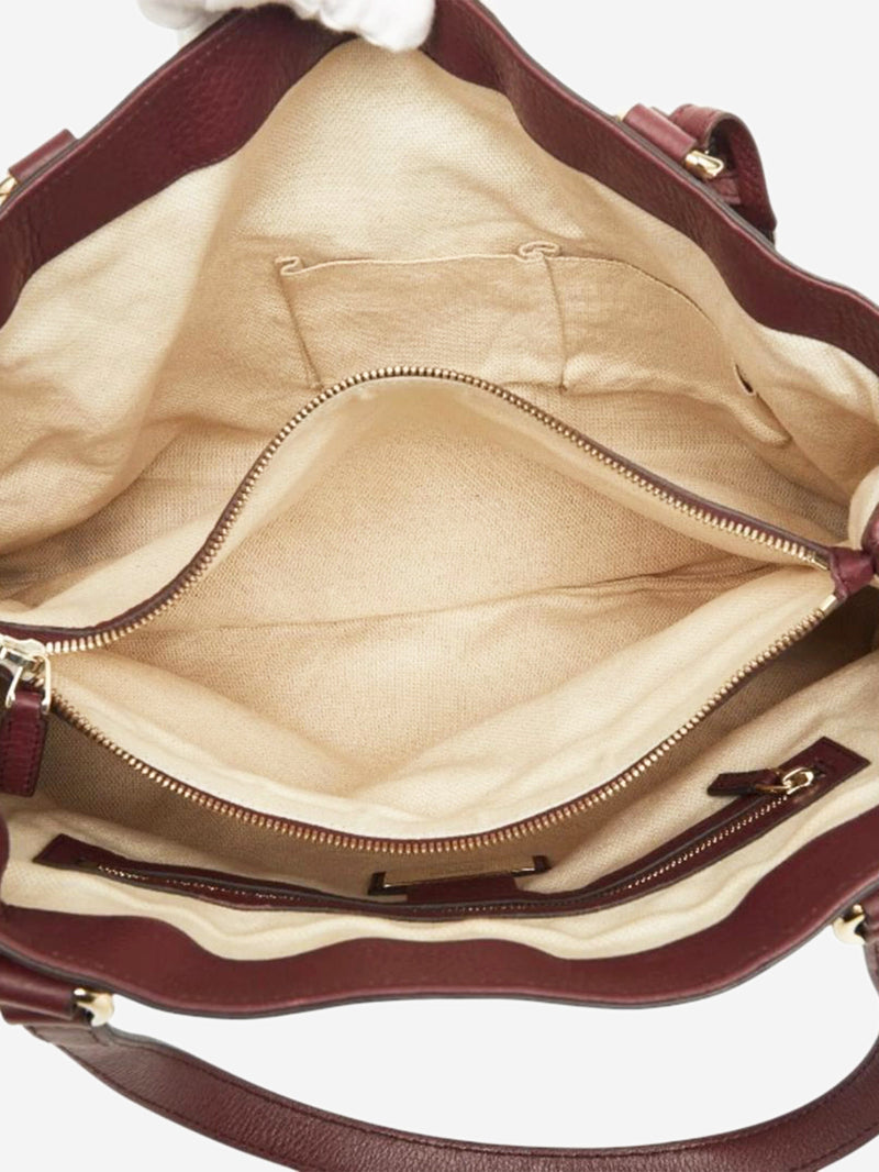 Burgundy Interlocking G Soho Working tote bag Tote Bags Gucci 