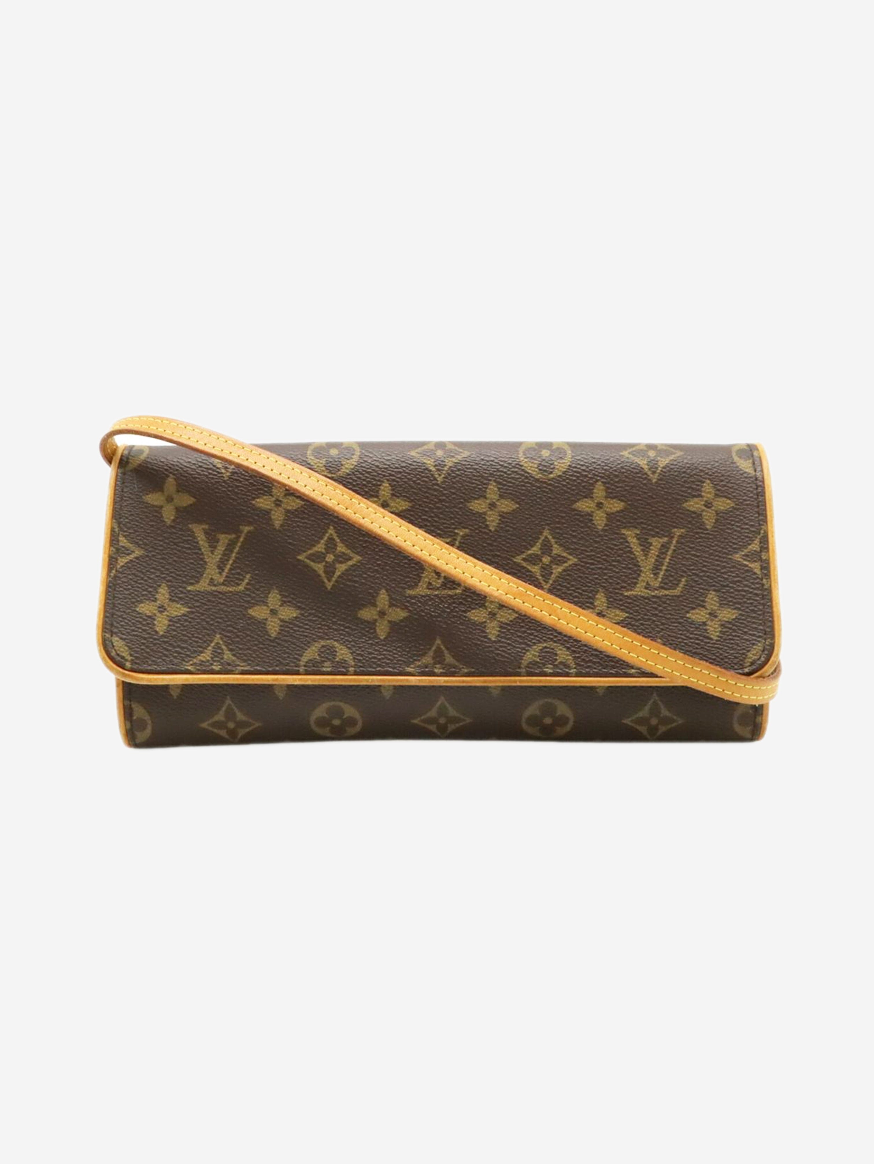 Brown vintage 2001 Monogram Pochette Twin GM bag Cross-body Bags Louis Vuitton 