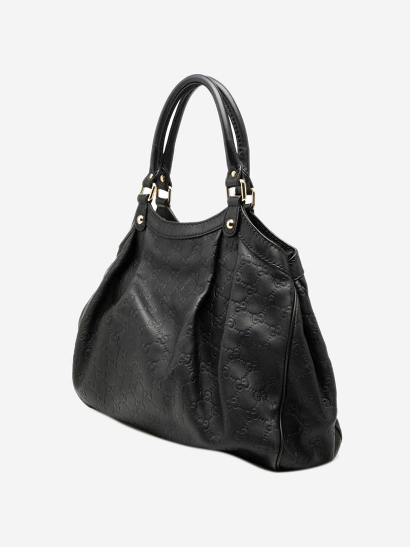 Black Guccissima leather tote bag Tote Bags Gucci 