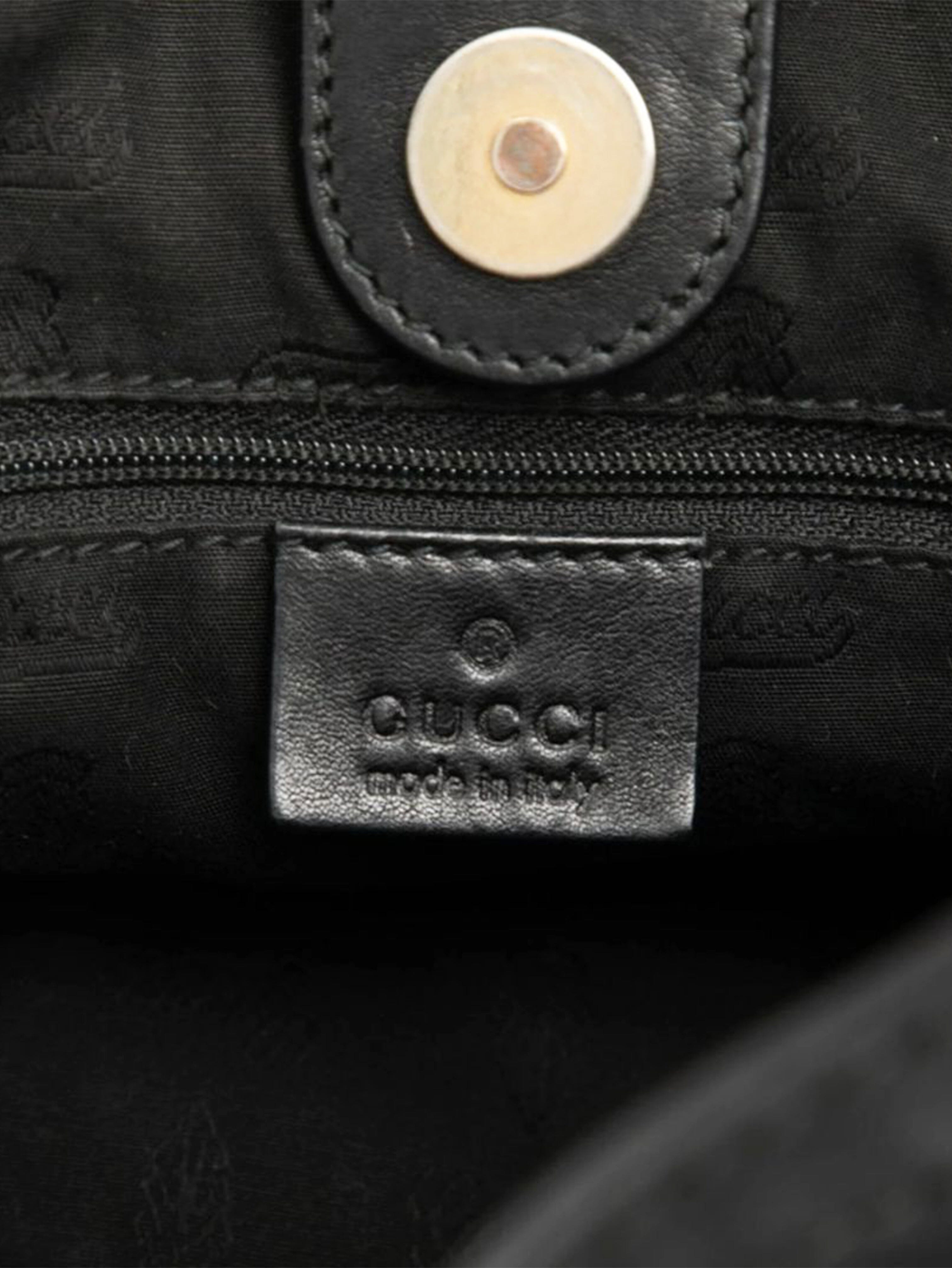 Black Guccissima leather tote bag Tote Bags Gucci 