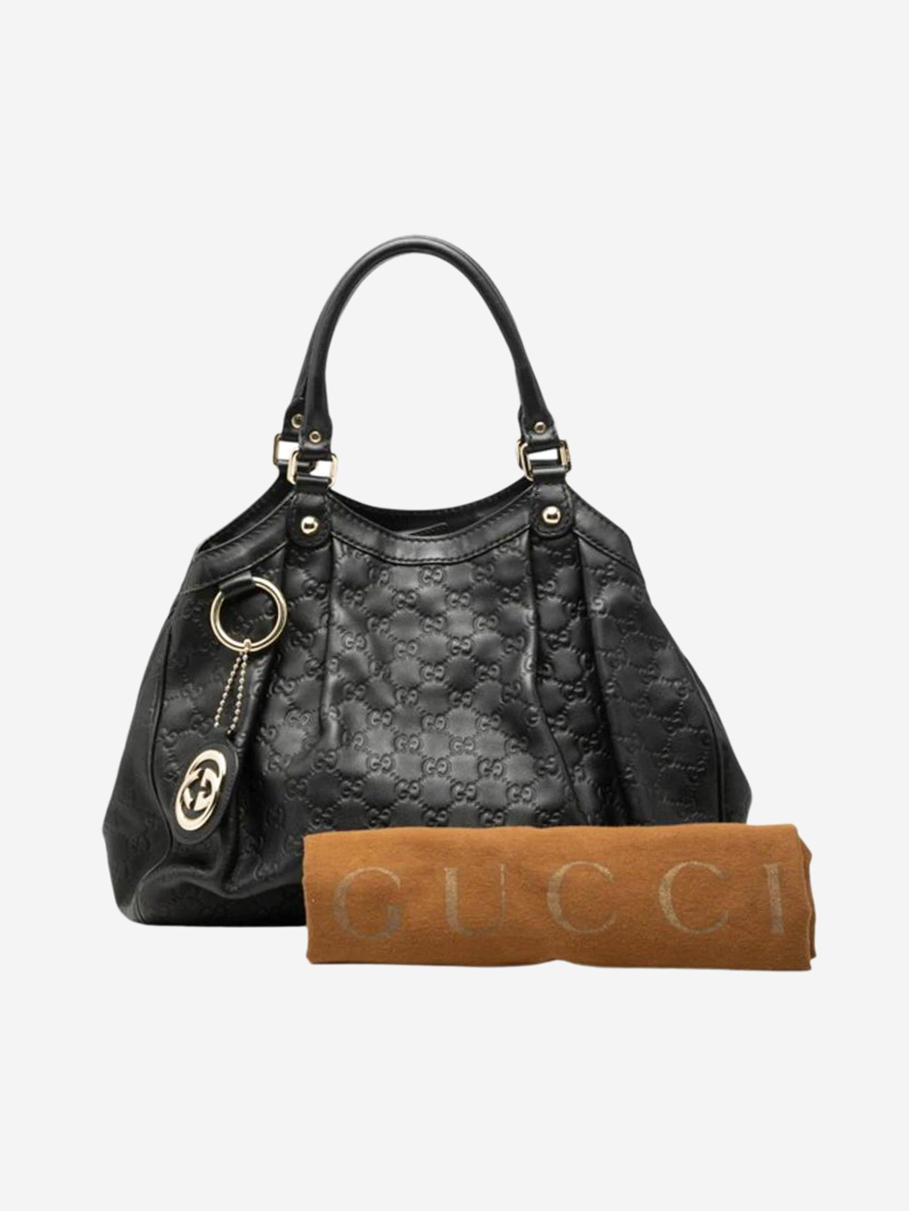 Black Guccissima leather tote bag Tote Bags Gucci 