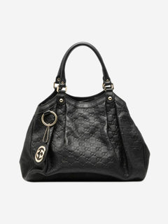 Black Guccissima leather tote bag Tote Bags Gucci 