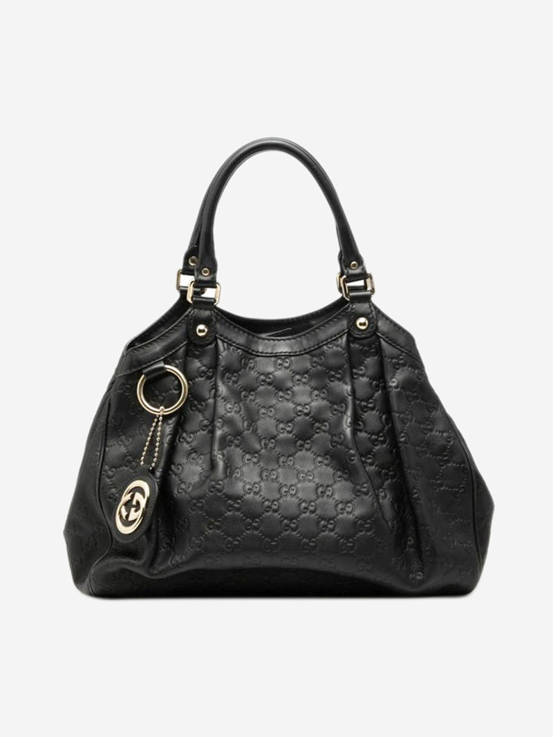 Black Guccissima leather tote bag Tote Bags Gucci 