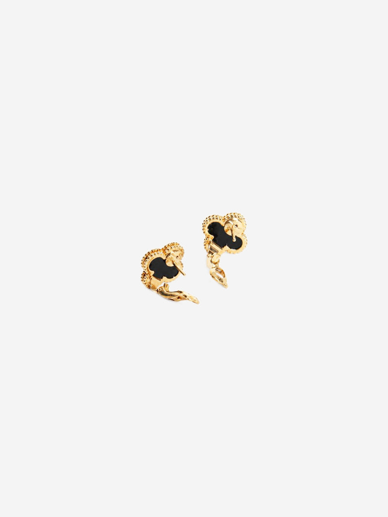 Black Vintage Alhambra earrings Earrings Van Cleef & Arpels 