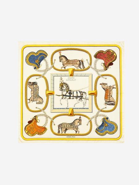 Cream Grand Apparat silk scarf product image