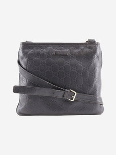 Black GG leather crossbody bag Cross-body bags Gucci 