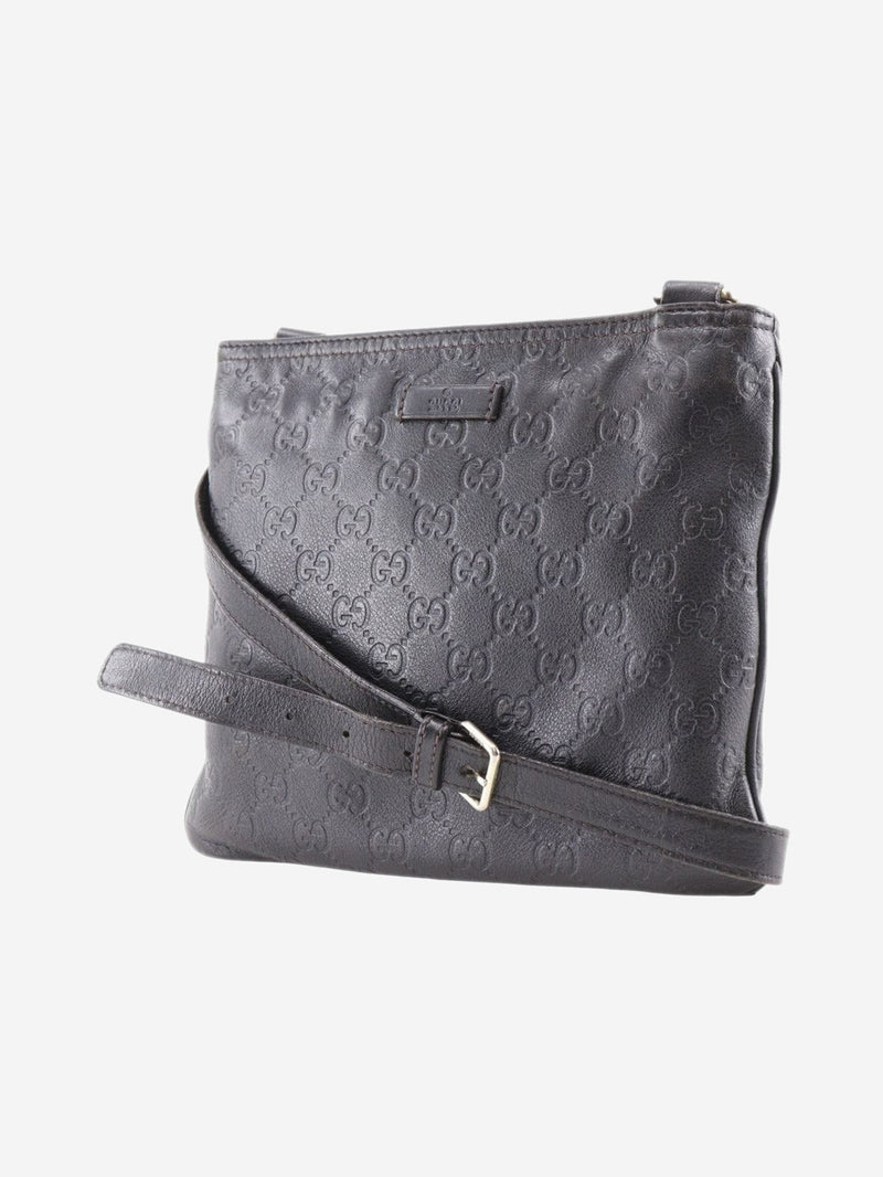 Black GG leather crossbody bag Cross-body bags Gucci 