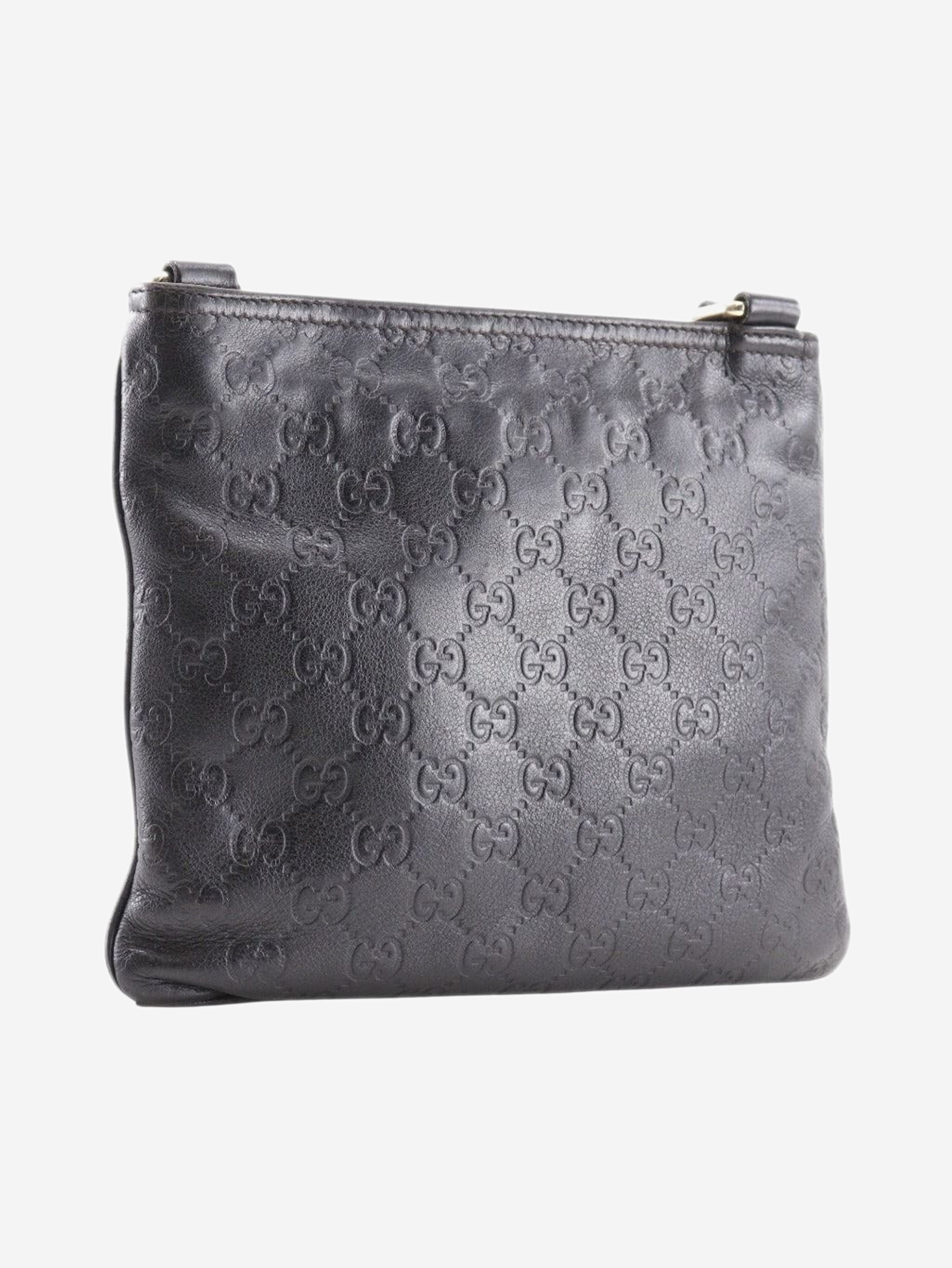 Black GG leather crossbody bag Cross-body bags Gucci 