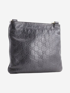 Gucci Black GG leather crossbody bag