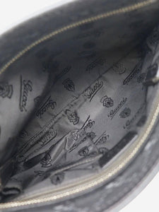 Gucci Black GG leather crossbody bag