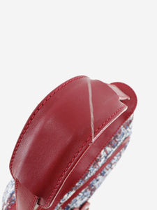 Chanel Red and blue 2005 Tweed leather shoulder bag
