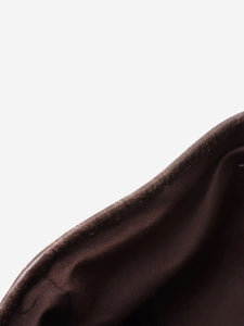 Gucci Brown GG canvas and leather tote bag