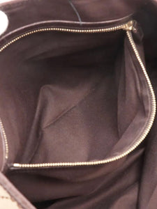Gucci Brown GG canvas and leather tote bag