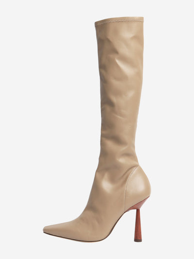 Brown leather knee-high boots - EU 37 Boots GIA RHW 