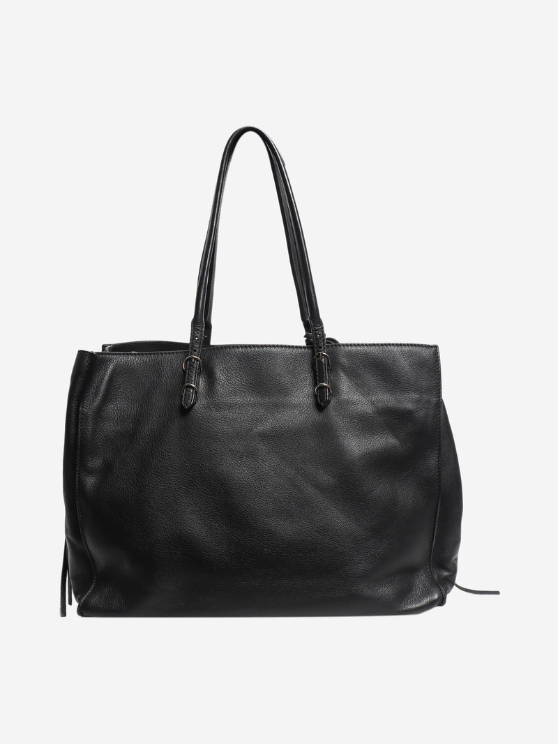 Black Papier leather bag