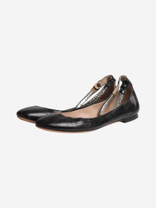 Chloe Black leather ballet flats - size EU 38.5