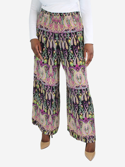 Multicoloured paisley printed trousers - size IT 48 Trousers Etro 