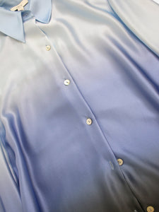 Vince Blue ombre silk shirt - size L