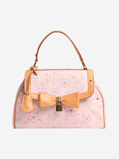 Pink vintage 2003 Monogram Cherry Blossom Sac Retro PM bag Top Handle Bags Louis Vuitton 