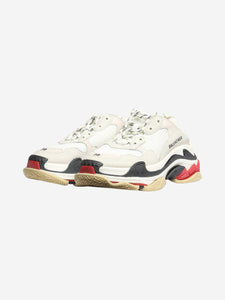 Balenciaga White mesh triple S sneakers - size EU 38 (UK 5)