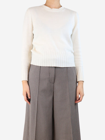White cashmere jumper - size UK 8 Knitwear Divine Cashmere 