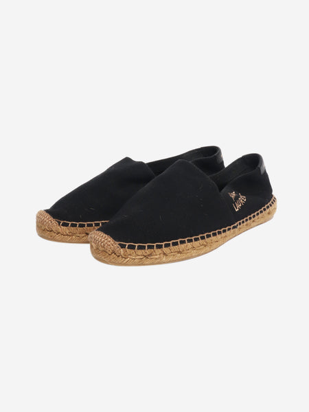 Black canvas espadrilles - size EU 39 (UK 6) alternate image